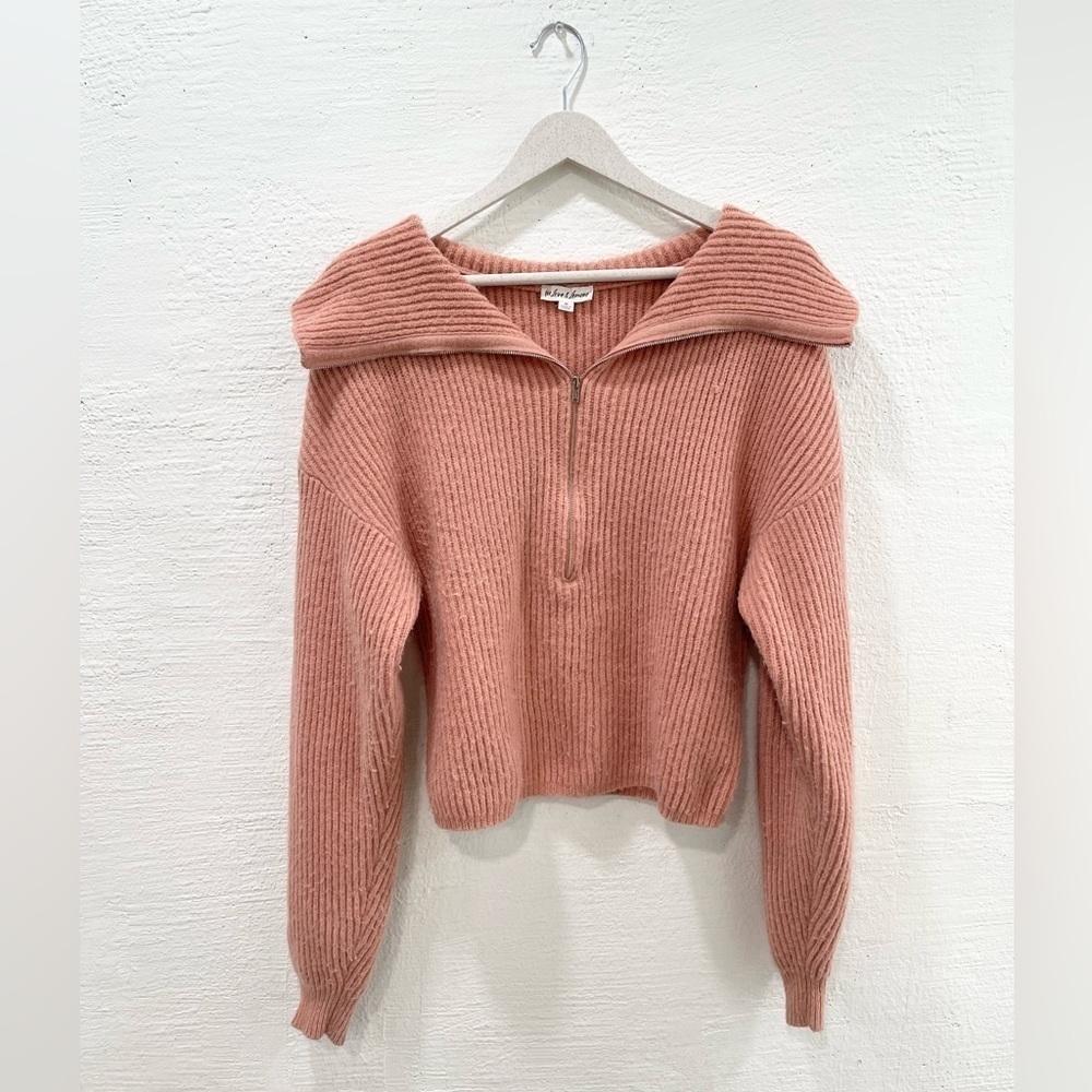For Love and Lemons Ryan Sweater Rose - Picture 2 of 6